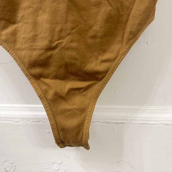 EUC FREE PEOPLE Intimately Terracotta / Burnt Orange Seamless Bodysuit - XS / S - Picture 6 of 12